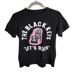 The Black Keys Band T-Shirt S Let's Rock Electric Chair Indie Rock Pop Tour Tee